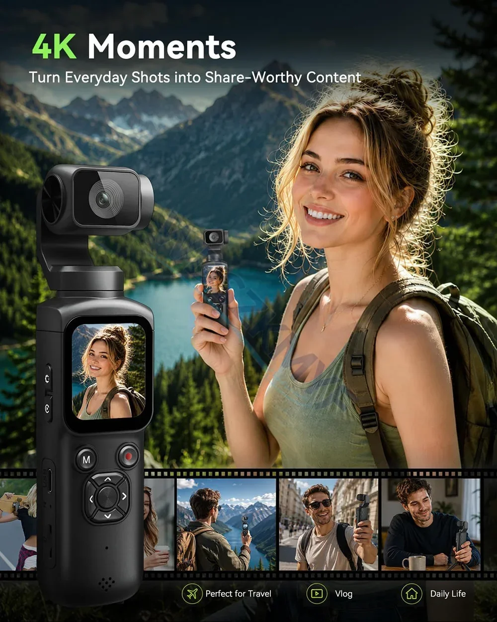 330° Face Track 4K Portable Ac - Car Accessories Online 评论和价格