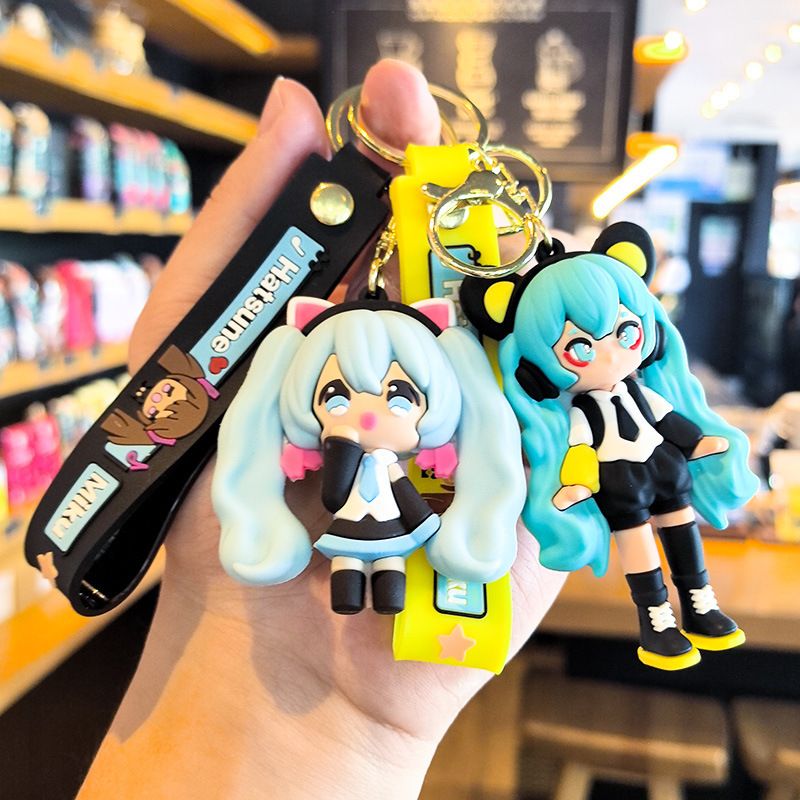 Hatsune Miku Keychain Cartoon  - Car Accessories Japanese 评论和价格