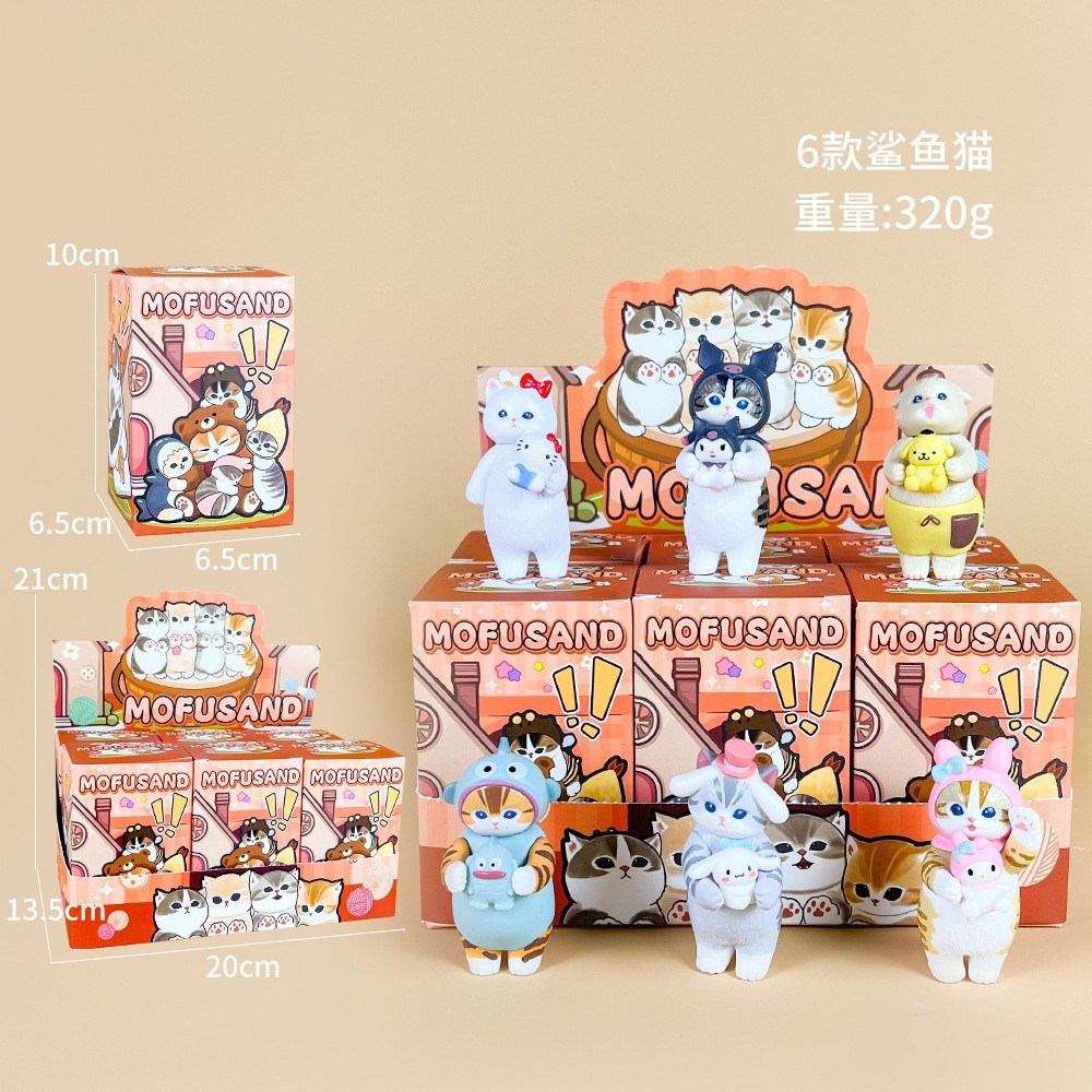 Mofusand Series 6pcs Cartoon S - Car Accessories Japanese 评论和价格
