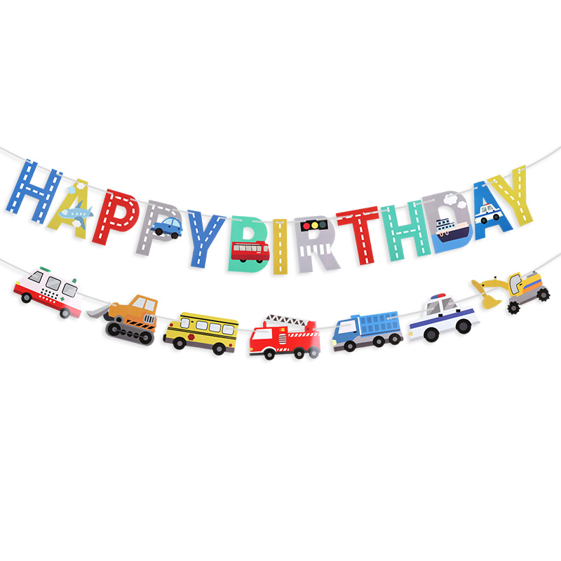 Cartoon Car Happy Birthday Ban - Car Accessories Banner 评论和价格