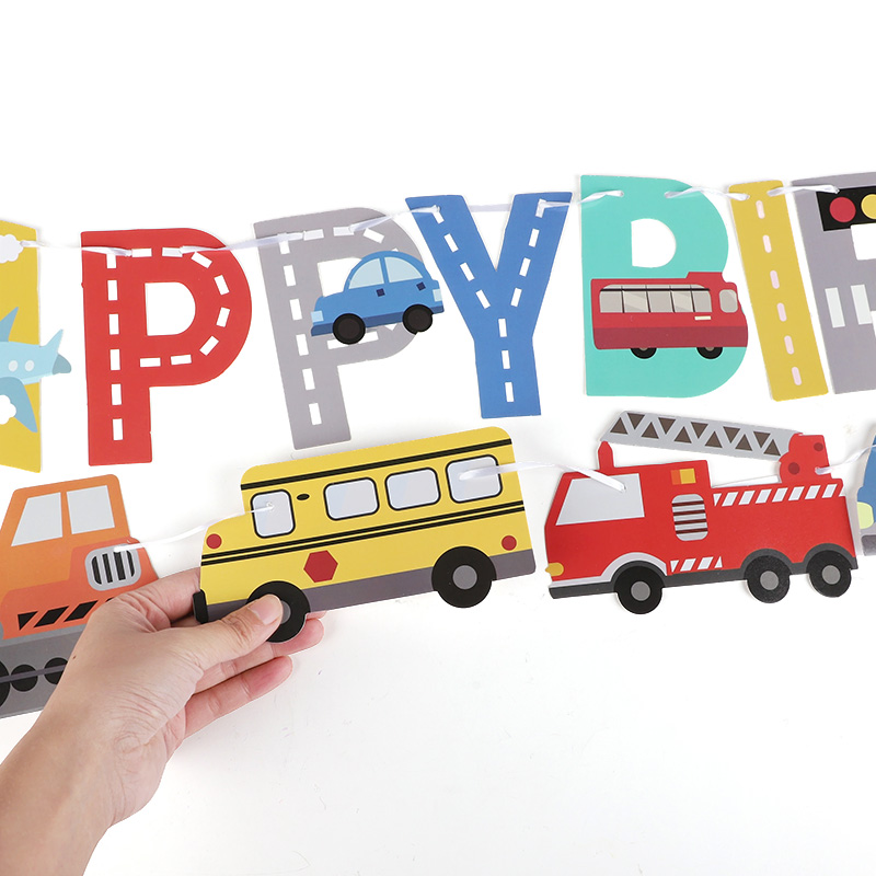 Cartoon Car Happy Birthday Ban - Car Accessories Banner 评论和价格