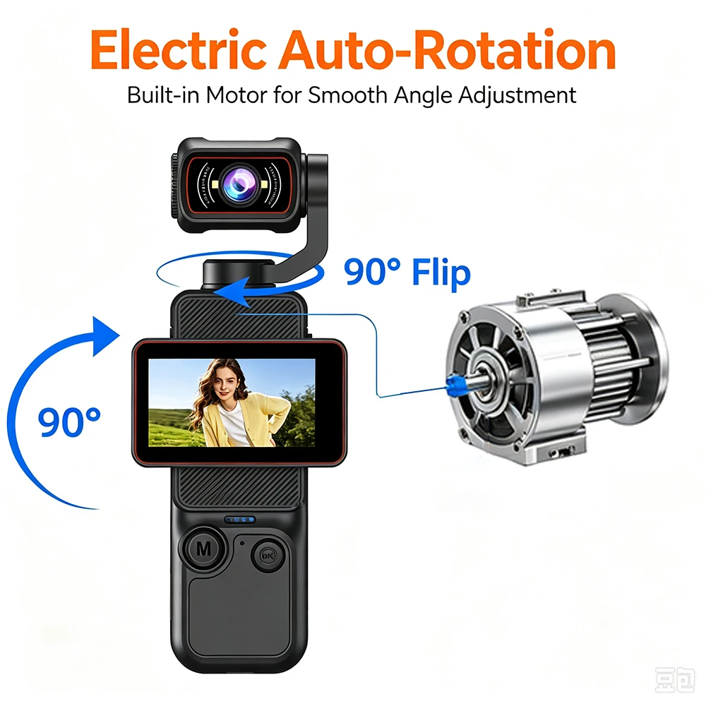 2K Pocket Handheld Vlog Camera - Car Accessories Online 评论和价格