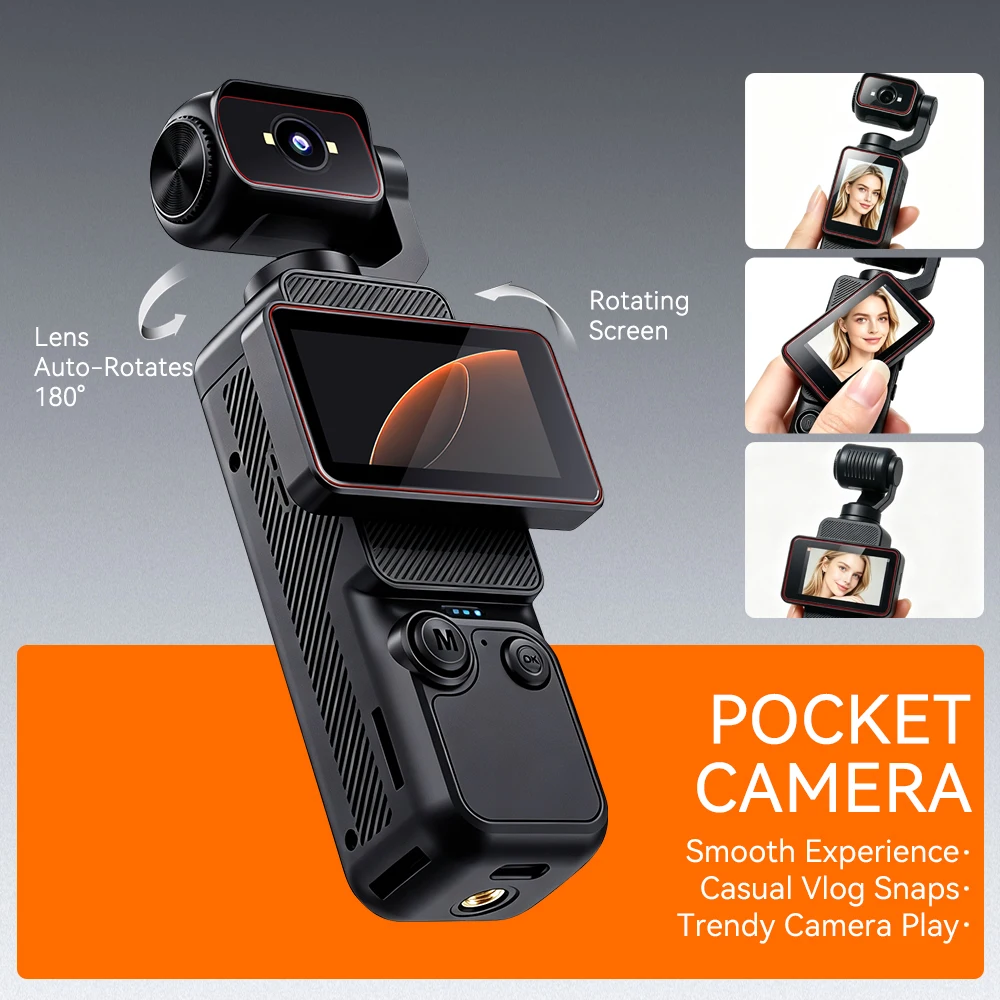 2K Pocket Handheld Vlog Camera - Car Accessories Online 评论和价格