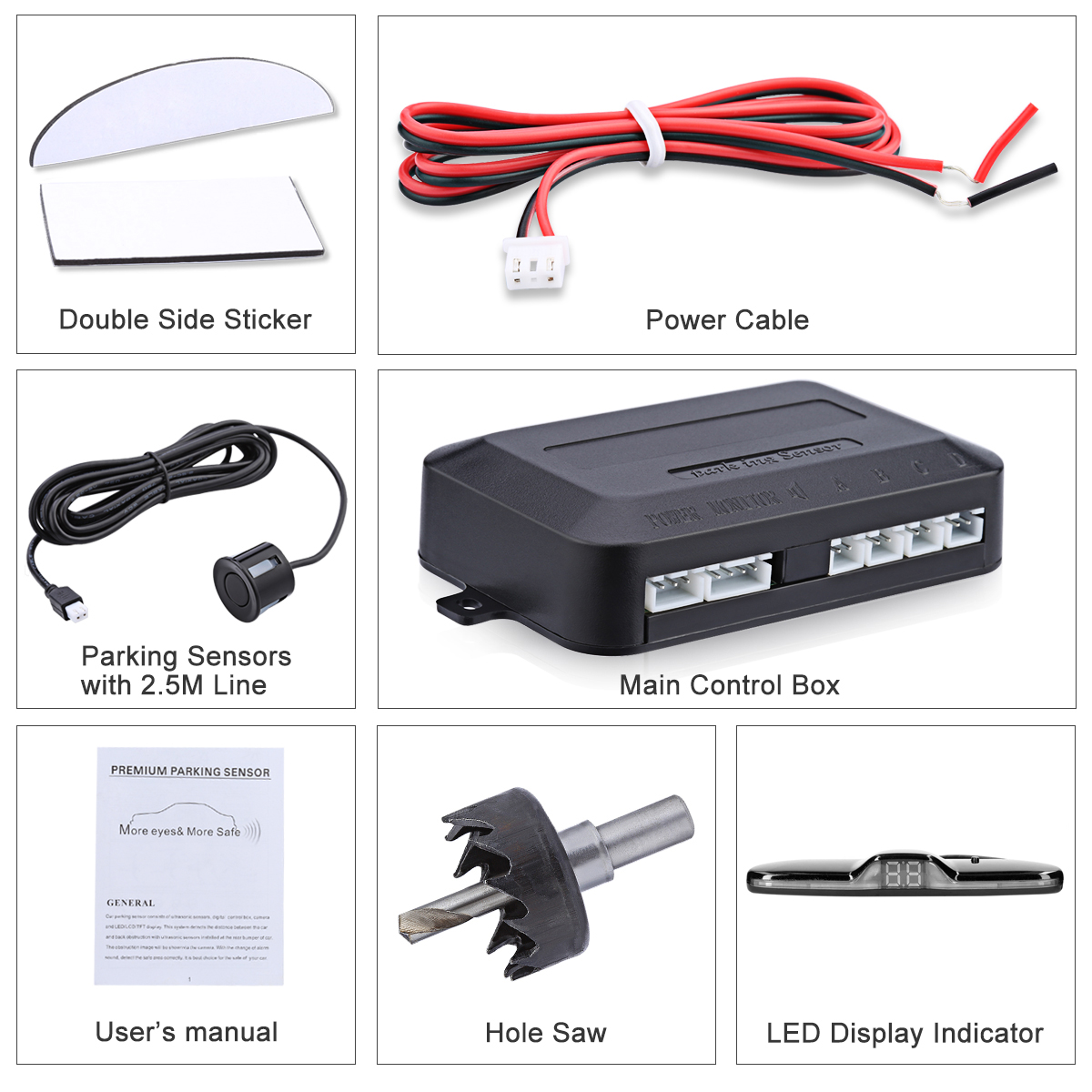 Car Reverse Radar Kit Vehicle  - Car Accessories Online 评论和价格