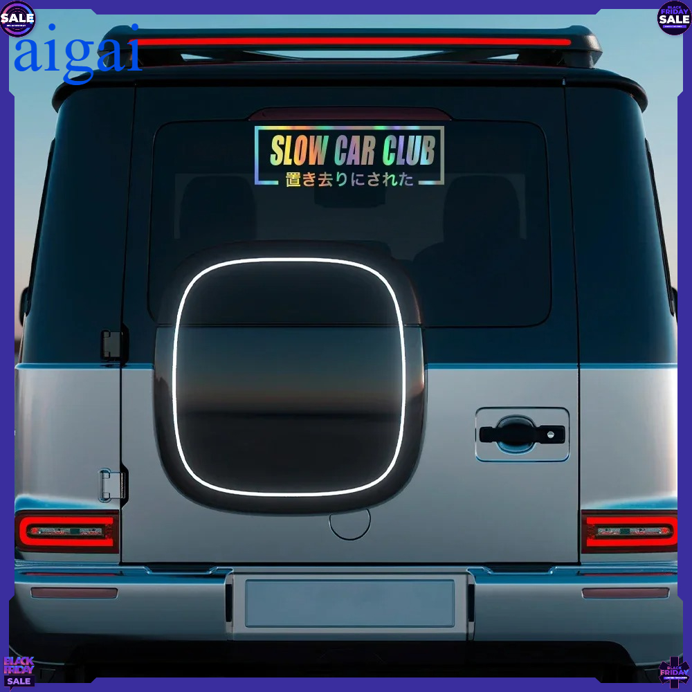 Slow Car Club Slogan Car Windo - Car Accessories Banner 评论和价格