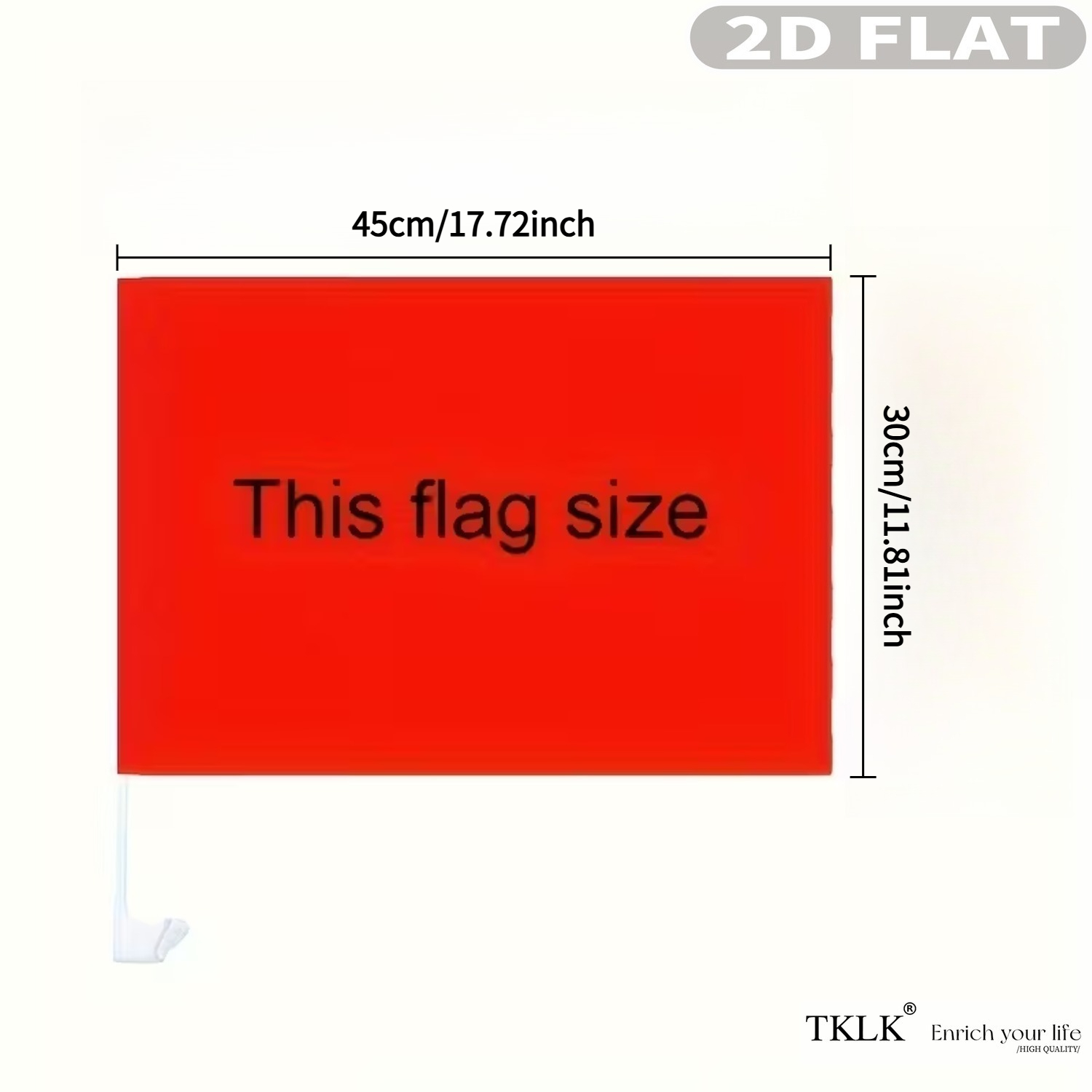 1pc / 5pcs Customize Car Flag  - Car Accessories Banner 评论和价格