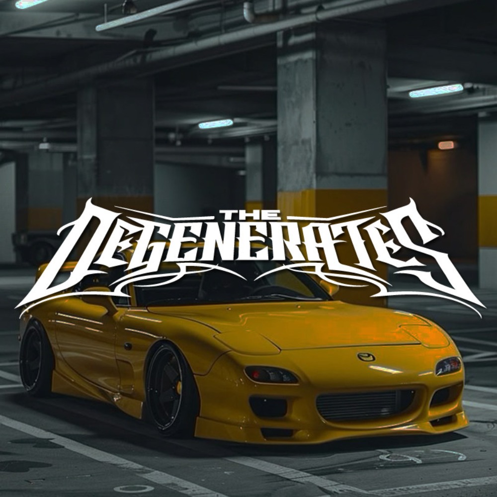1pc THE DEGENERATES JDM Sport  - Car Accessories Banner 评论和价格