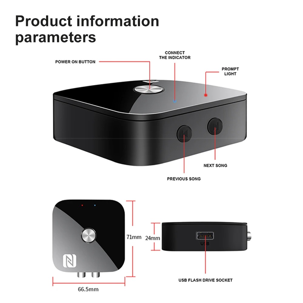 Bluetooth 6.0 Audio Receiver R - Car Accessories Online 评论和价格